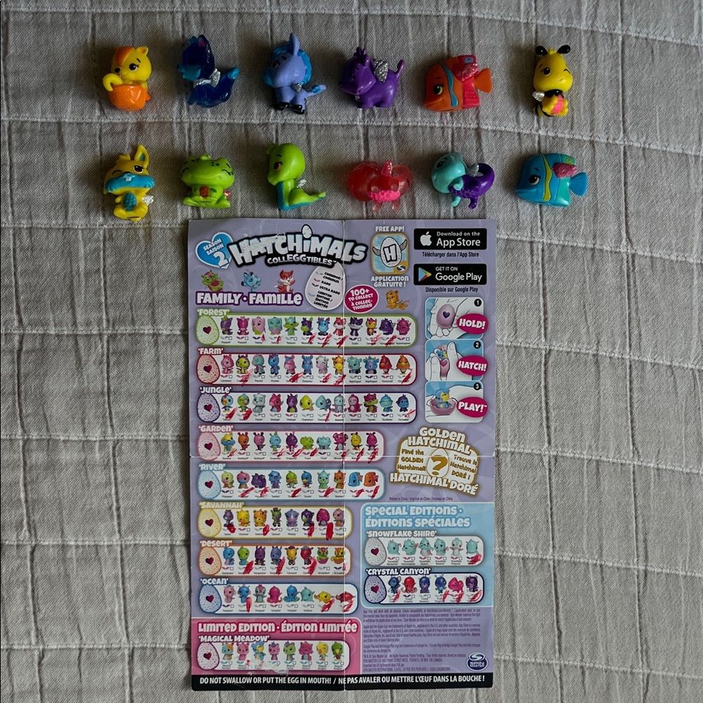 Hatchimals Collectibles Set of 12 from season 2 with Colorful Figures